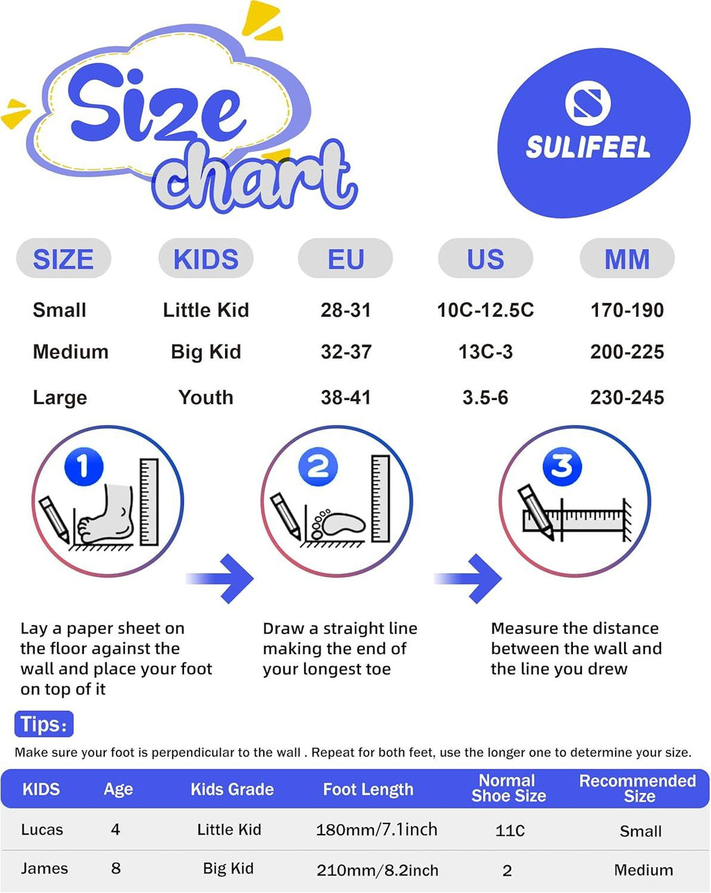 SULIFEEL Rainbow Unicorn 4 Size Adjustable Light up Roller Skates for Girls Boys for Kids